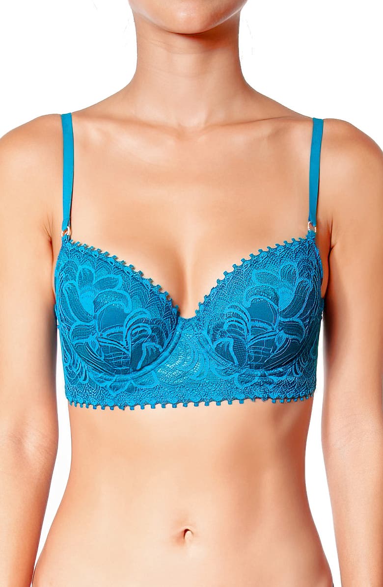 Huit Bijou Underwire Demi Bustier, Main, color, 
