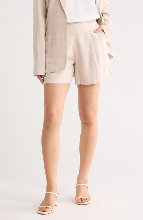 Linen Blend Shorts