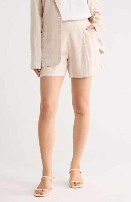 Linen Blend Shorts