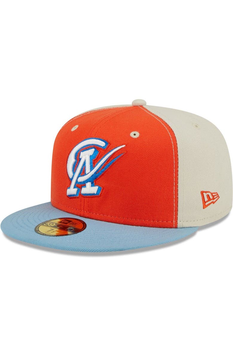 New Era Men's New Era Orange/Light Blue Cielo Azul de Oklahoma City Copa De La Diversion 59FIFTY Fitted Hat, Alternate, color, Orange