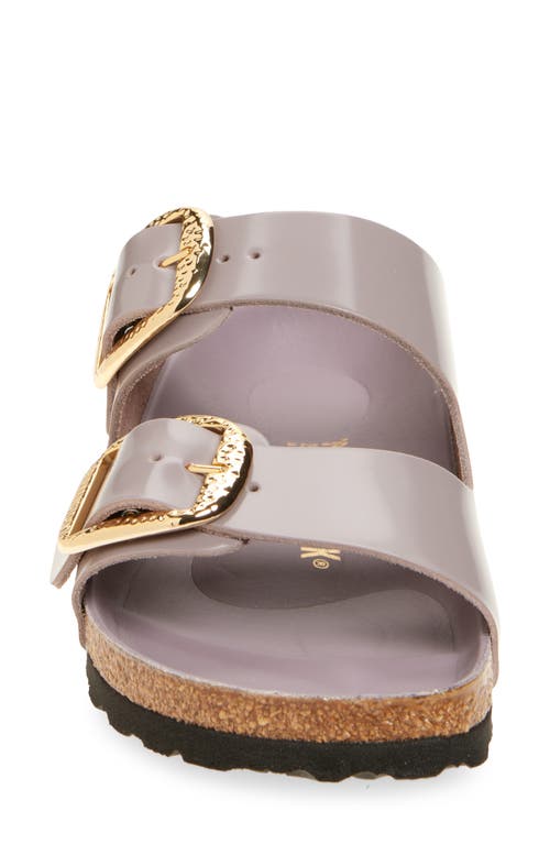 BIRKENSTOCK BIRKENSTOCK ARIZONA HAMMERED BIG BUCKLE SLIDE SANDAL