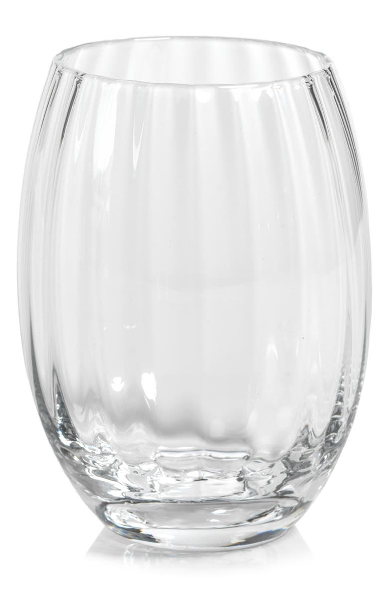 Zodax Malden Optic Set of 4 Steamless Glasses, Main, color, Clear