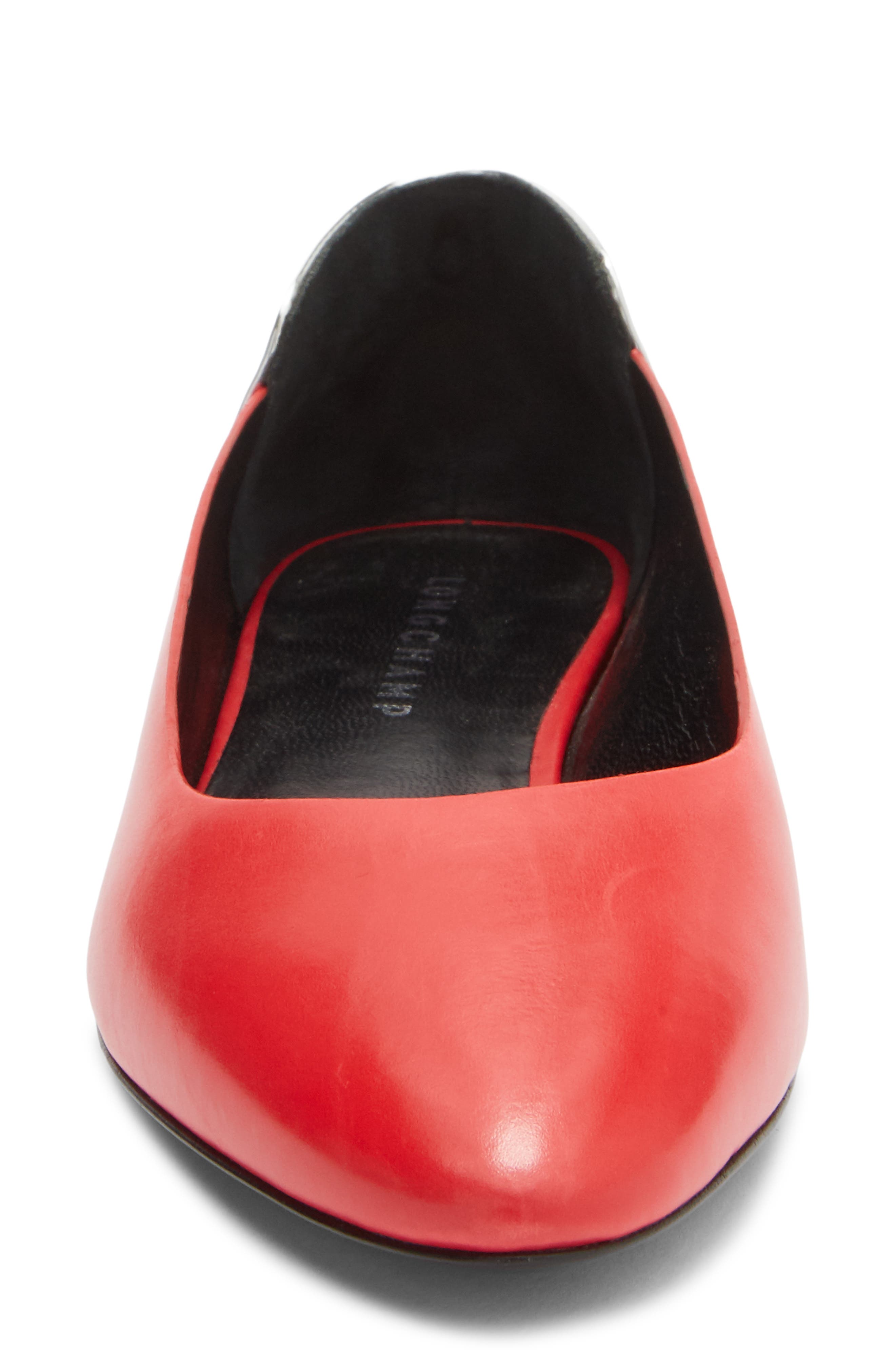 Longchamp Ballet Flat, Alternate, color, Red Kiss