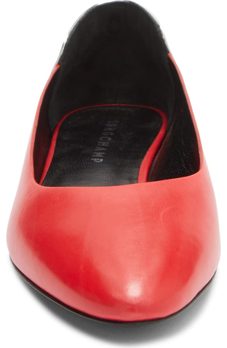 Longchamp Ballet Flat, Alternate, color, Red Kiss