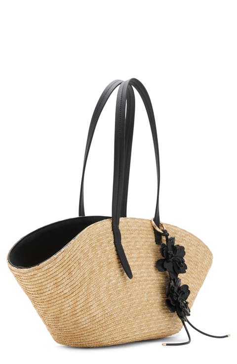 Medium Double Handle Natural Fiber Bag