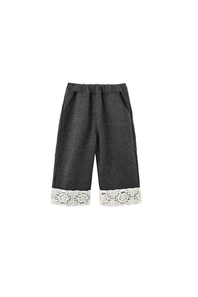 Lace Two-Piece Pants Set, Alternate, color, Grey