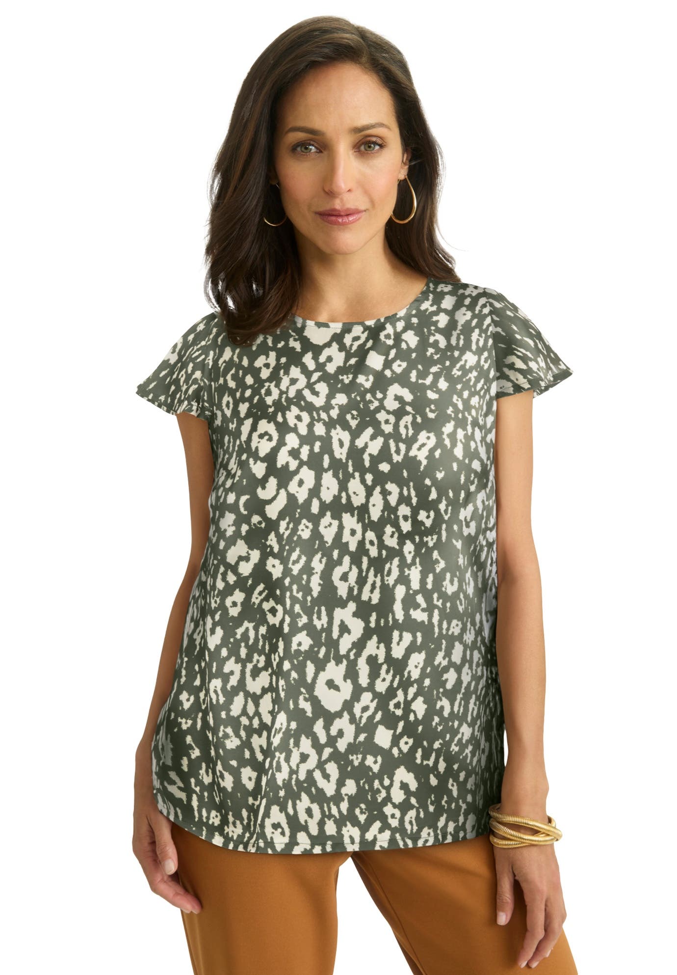 selected OLIVE GREEN IVORY CHEETAH