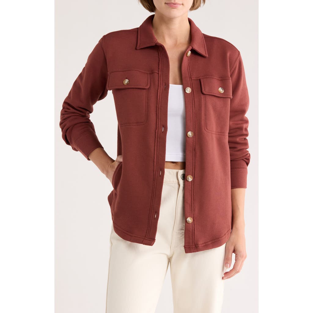 Thread & Supply Jade Knit Jacket In Brown