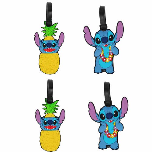 Disney Luggage Travel Tags, Set Of 4 In Multi