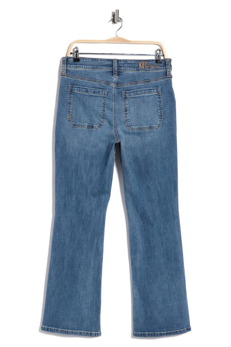 Nikki High Rise Kick Flare Stretch Jeans, Alternate, color, MAPLE