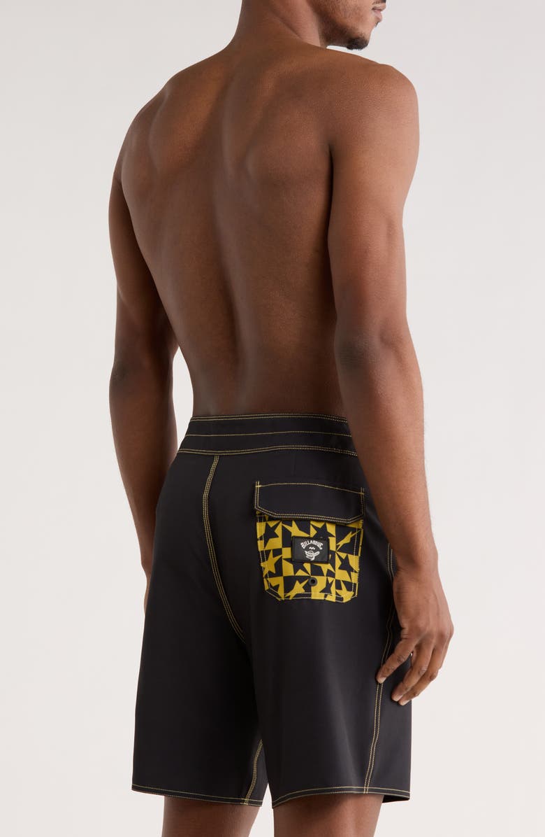 Billabong Black Star Surf Pro Board Shorts, Alternate, color, Black
