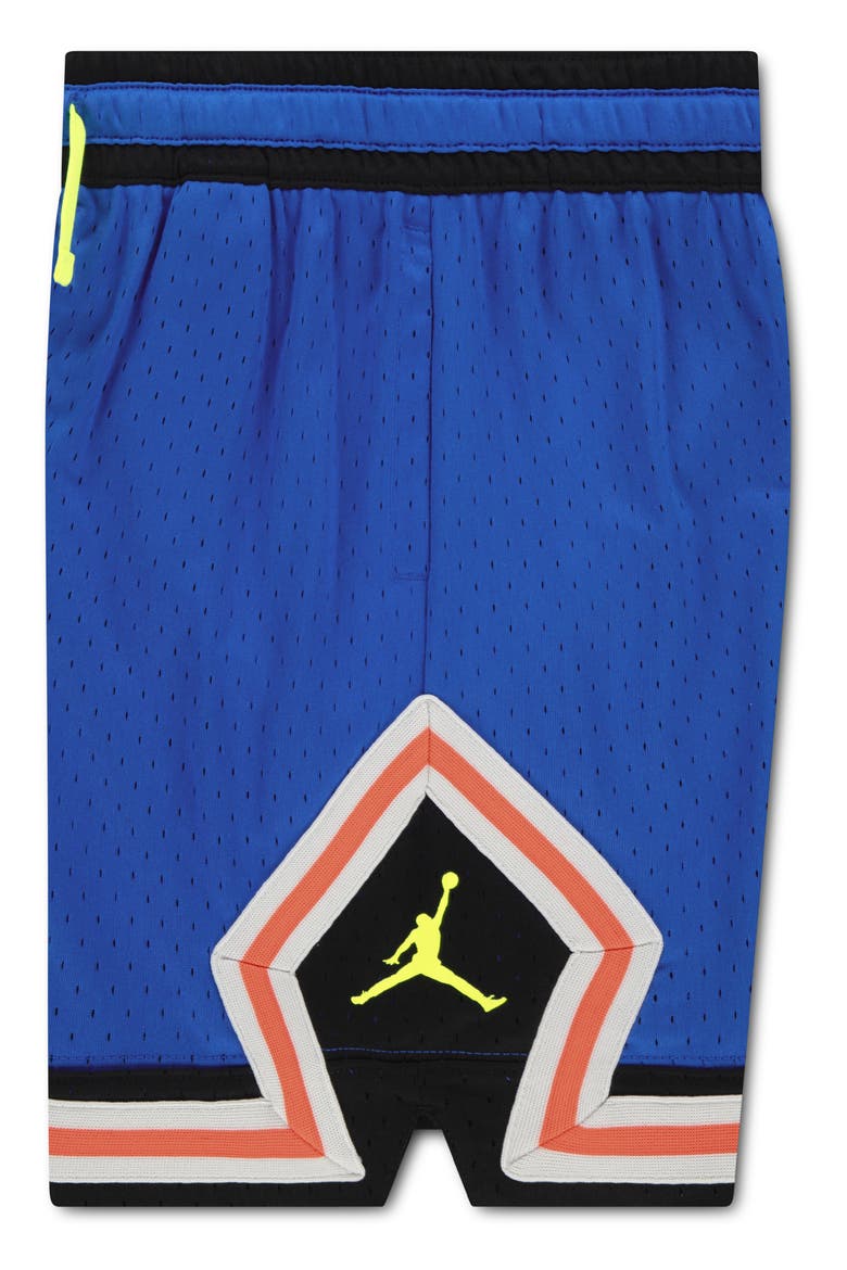 Kids' Dri-FIT Sport Diamond Mesh Basketball Shorts, Alternate, color, GAME ROYAL/ BLACK
