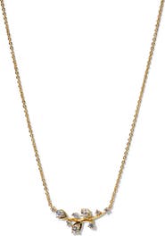 Nadri Adorn Leaf Pendant Necklace