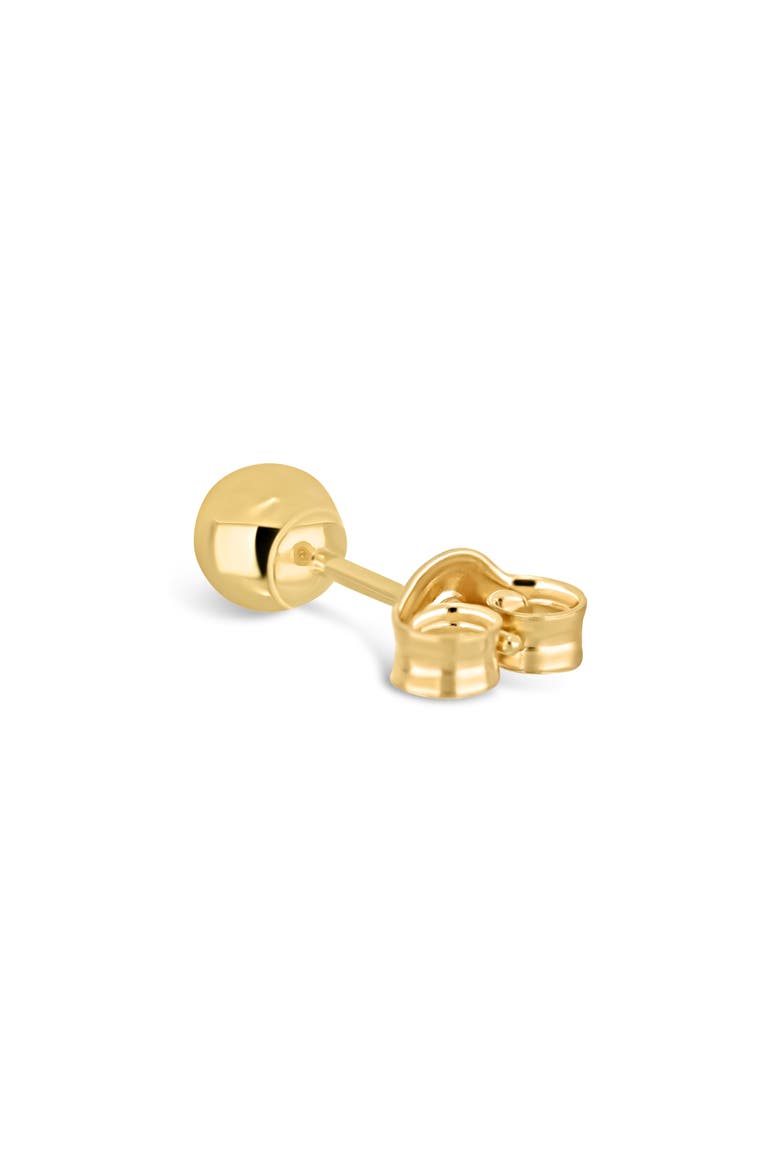 14k Gold 4mm Ball Stud Earrings, Alternate, color, 14K YELLOW GOLD