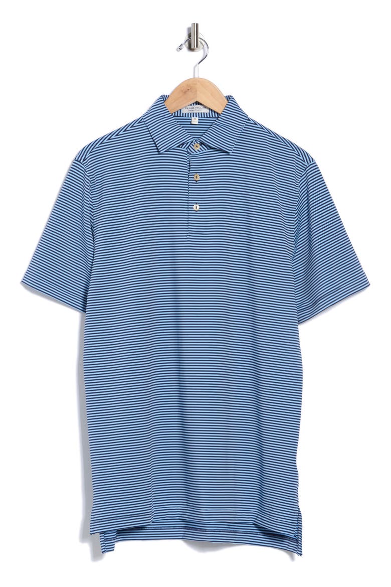Hales Stripe Performance Polo, Alternate, color, NAVY / COTTAGE BLUE