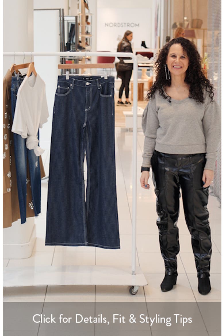 Isola Stripe Straight Leg Jeans video