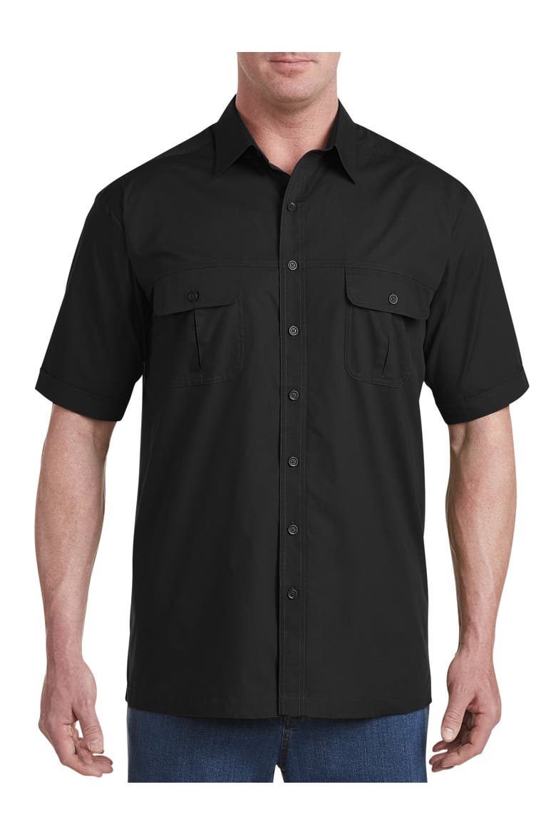 Co-Pilot Sport Shirt, Main, color, BLACK