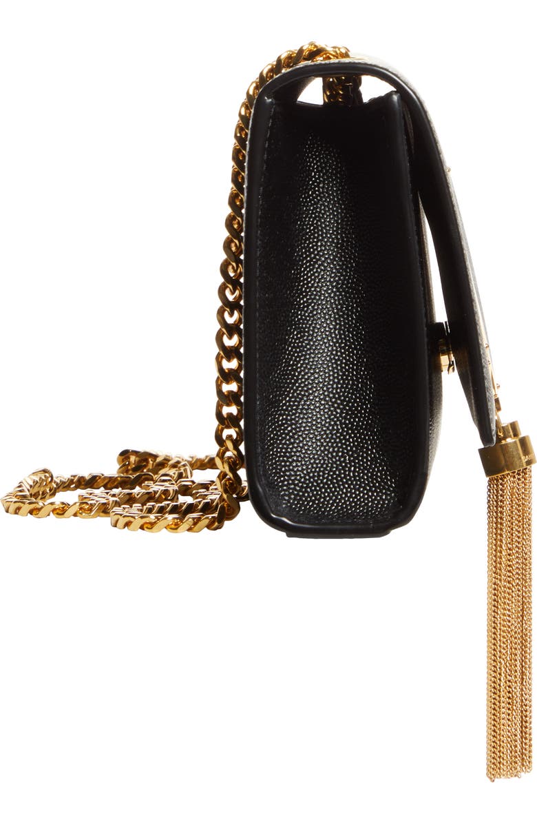 Saint Laurent Small Kate Textured Suede Shoulder Bag, Alternate, color,