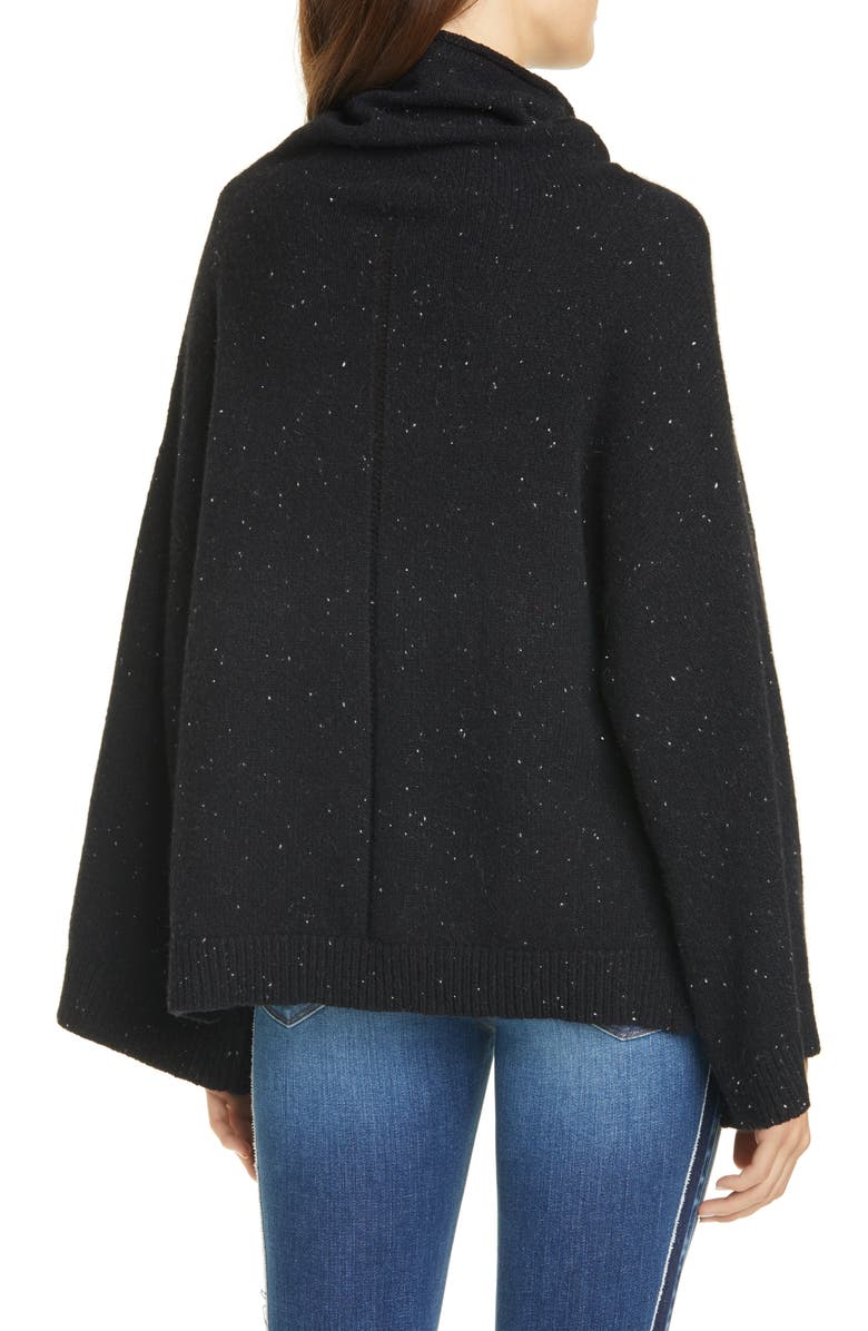 FRAME Funnel Neck Swing Cashmere Sweater, Alternate, color, 