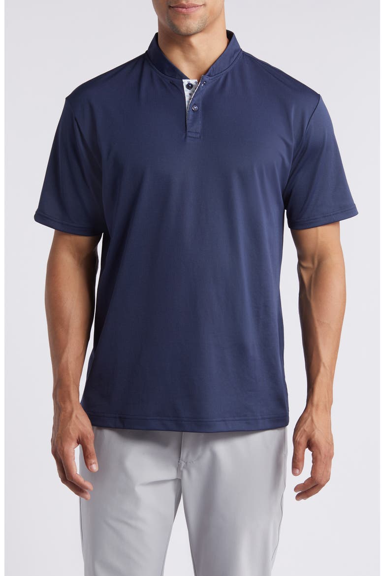 Trevor Blade Collar Golf Polo, Main, color, MIDNIGHT-NAVY