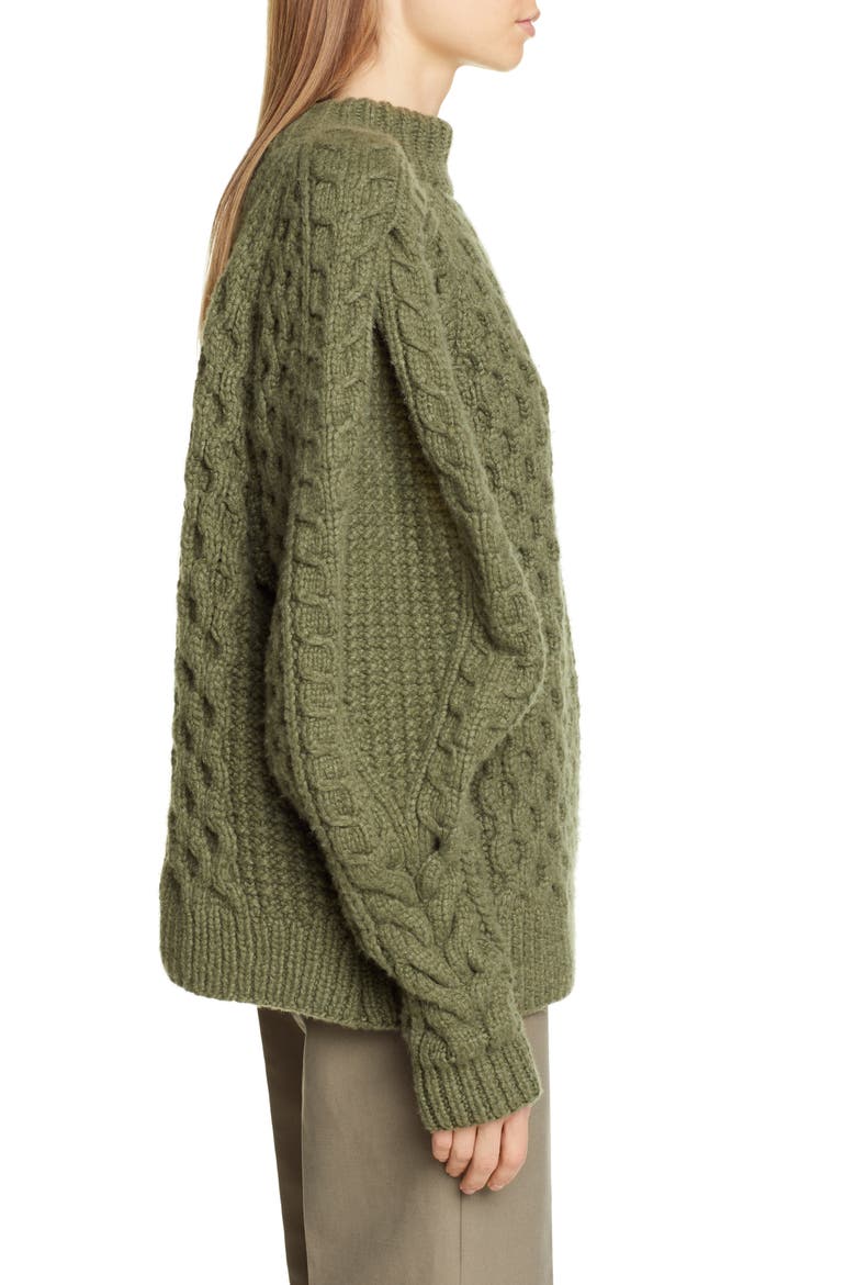 Orion Hand Knit Cashmere Sweater, Alternate, color, FOREST