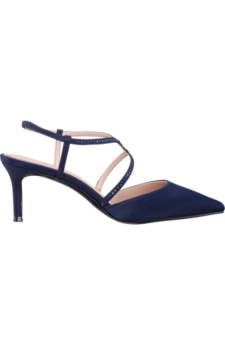 Nina Nichele Pointed Toe Pump, Alternate, color, Navy