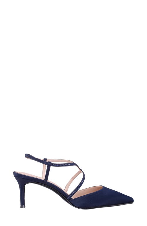 Nina Nichele Pointed Toe Pump In Navy