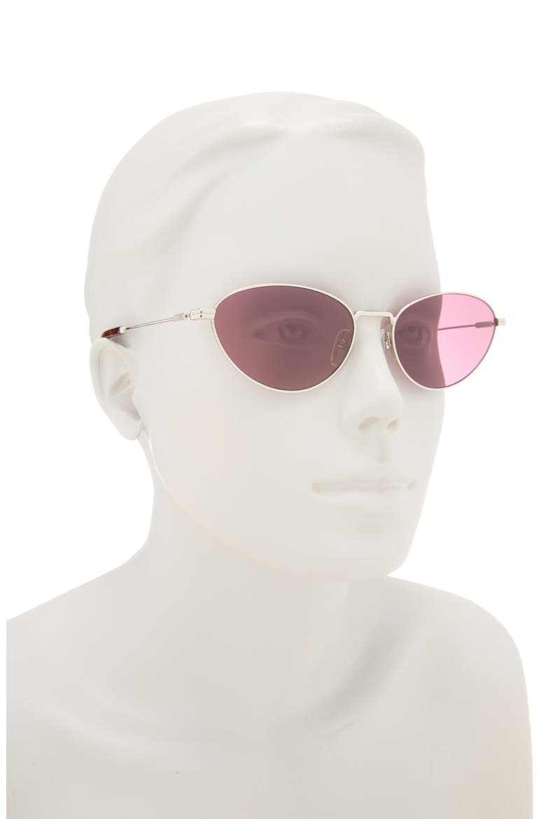 55mm Cat Eye Sunglasses, Alternate, color, PALLADIUM