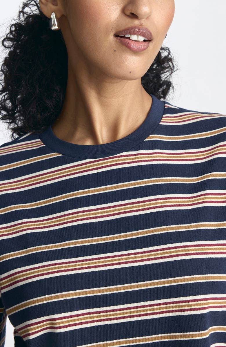 Brooklyn Industries Stripe Cotton Jersey T-Shirt, Alternate, color, Polar Night Stripe