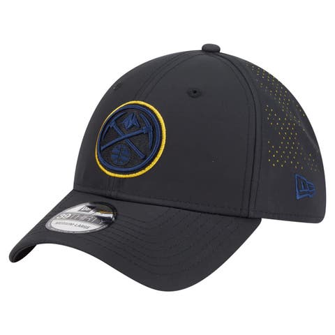 Men's New Era Black Denver Nuggets Night 39THIRTY Flex Hat