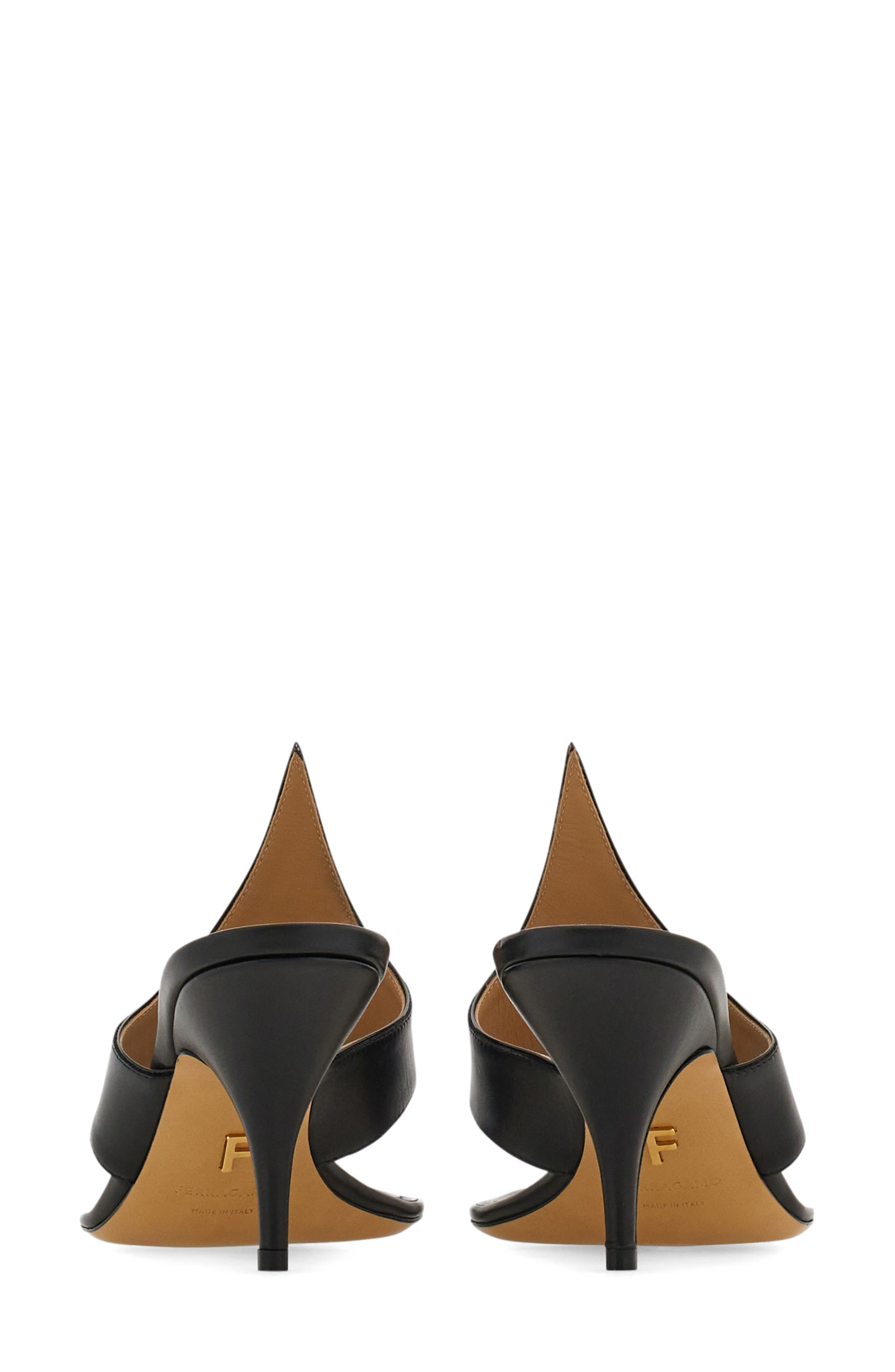 FERRAGAMO Fiamma Sandal, Alternate, color, Nero/ Biscotto