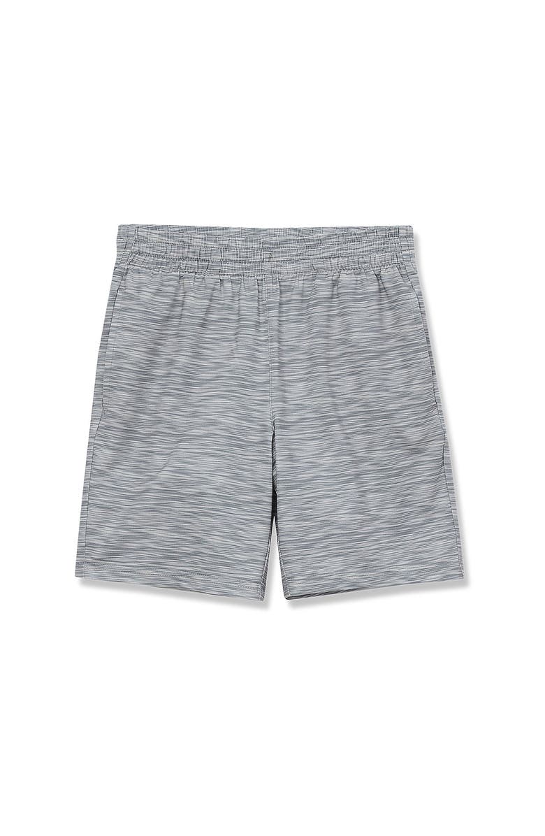 Lands' End Boys Husky Athletic Shorts, Main, color, Gray Space Dye
