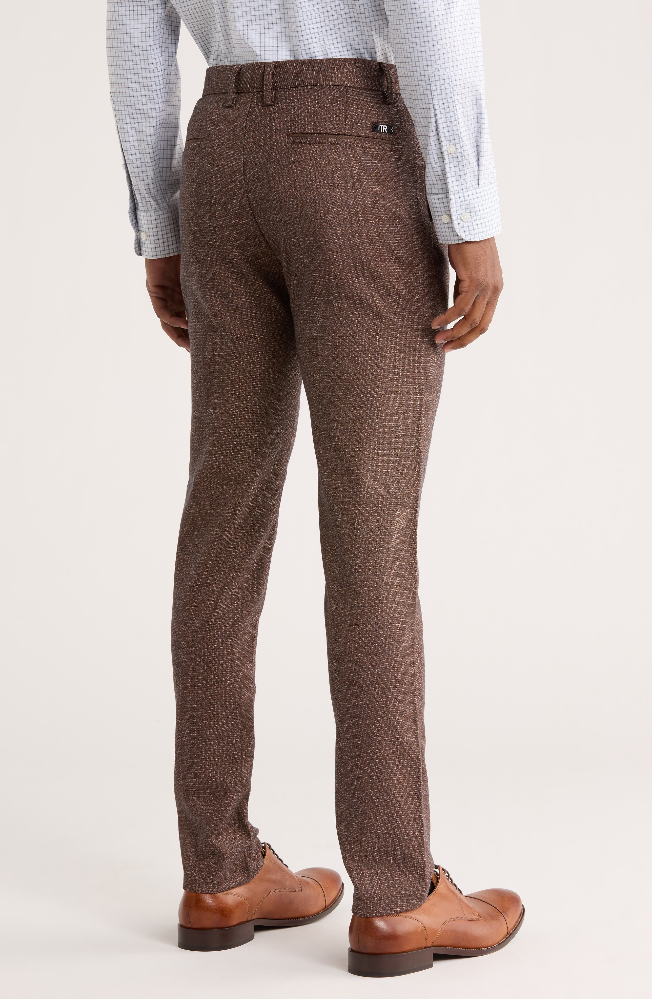 Slim Fit Flat Front Dress Pants - image 2