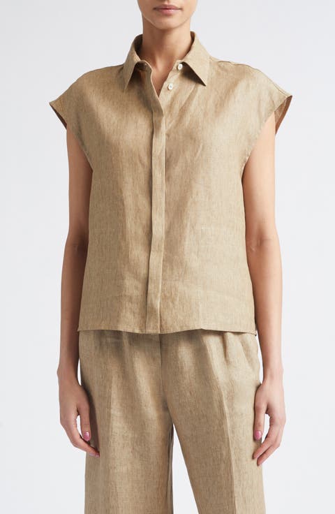 New Linen Water Repellent Boxy Vest