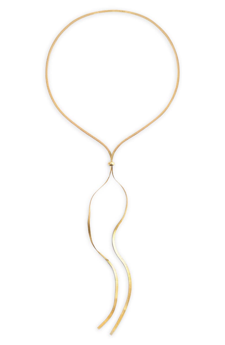 Panacea Snake Chain Bolo Necklace, Main, color,