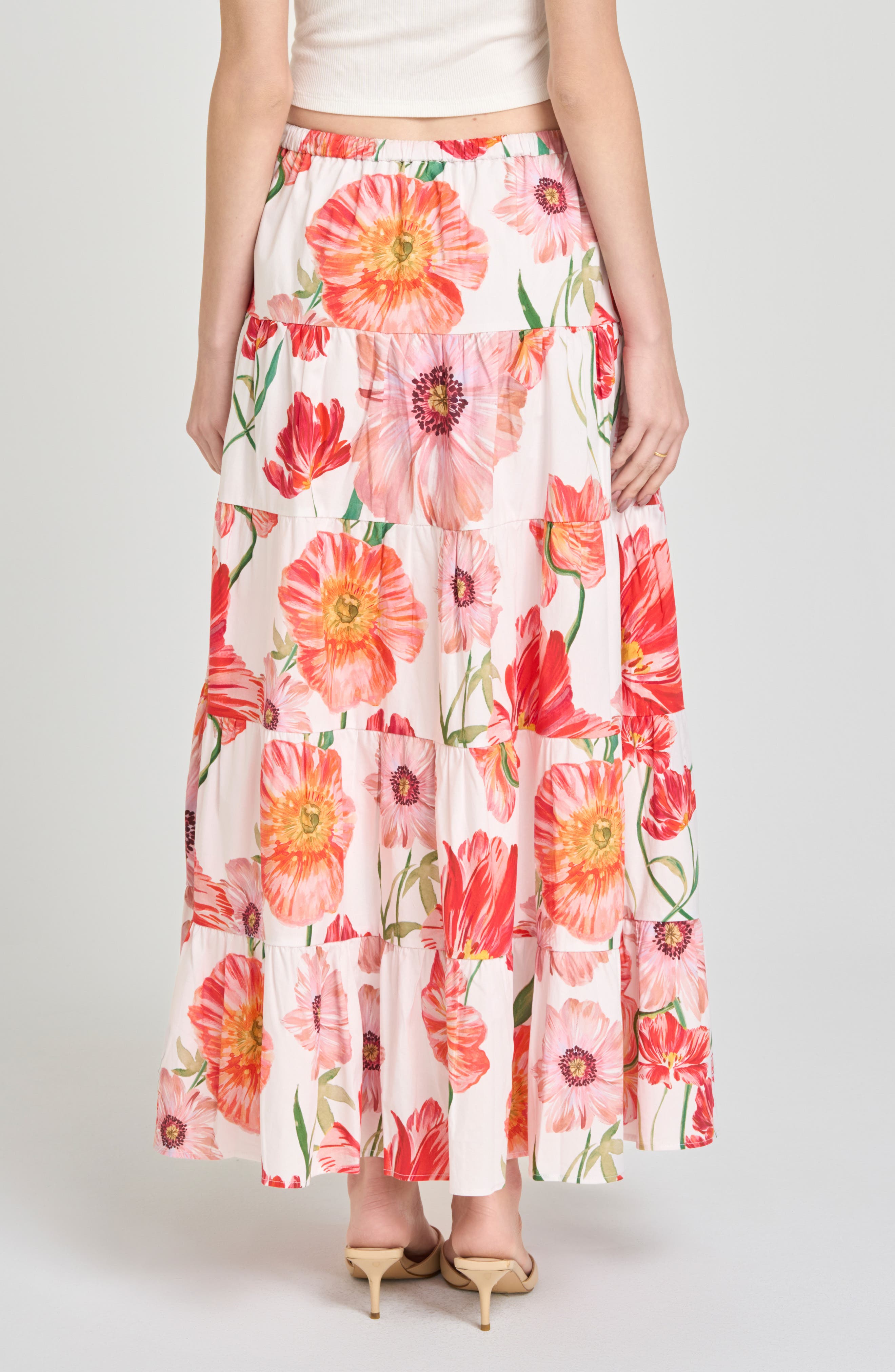Marigold Tiered Midi Skirt - image 4
