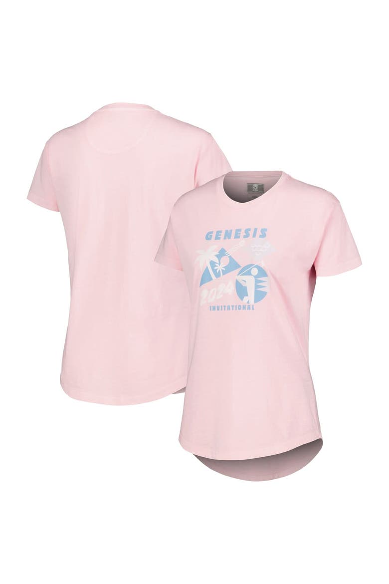Women's Ahead Pink Genesis Invitational Aurora T-Shirt, Alternate, color, Pink