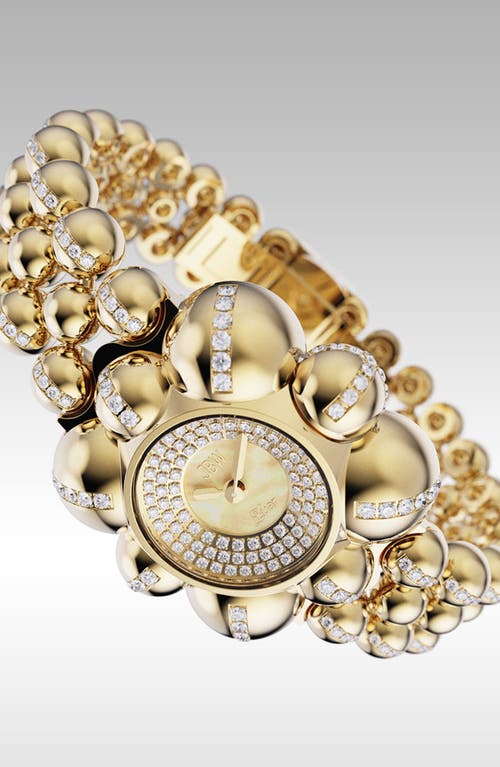 Jbw X Luar Atmosphere Pavé Bracelet Watch, 30mm In 18k Gold