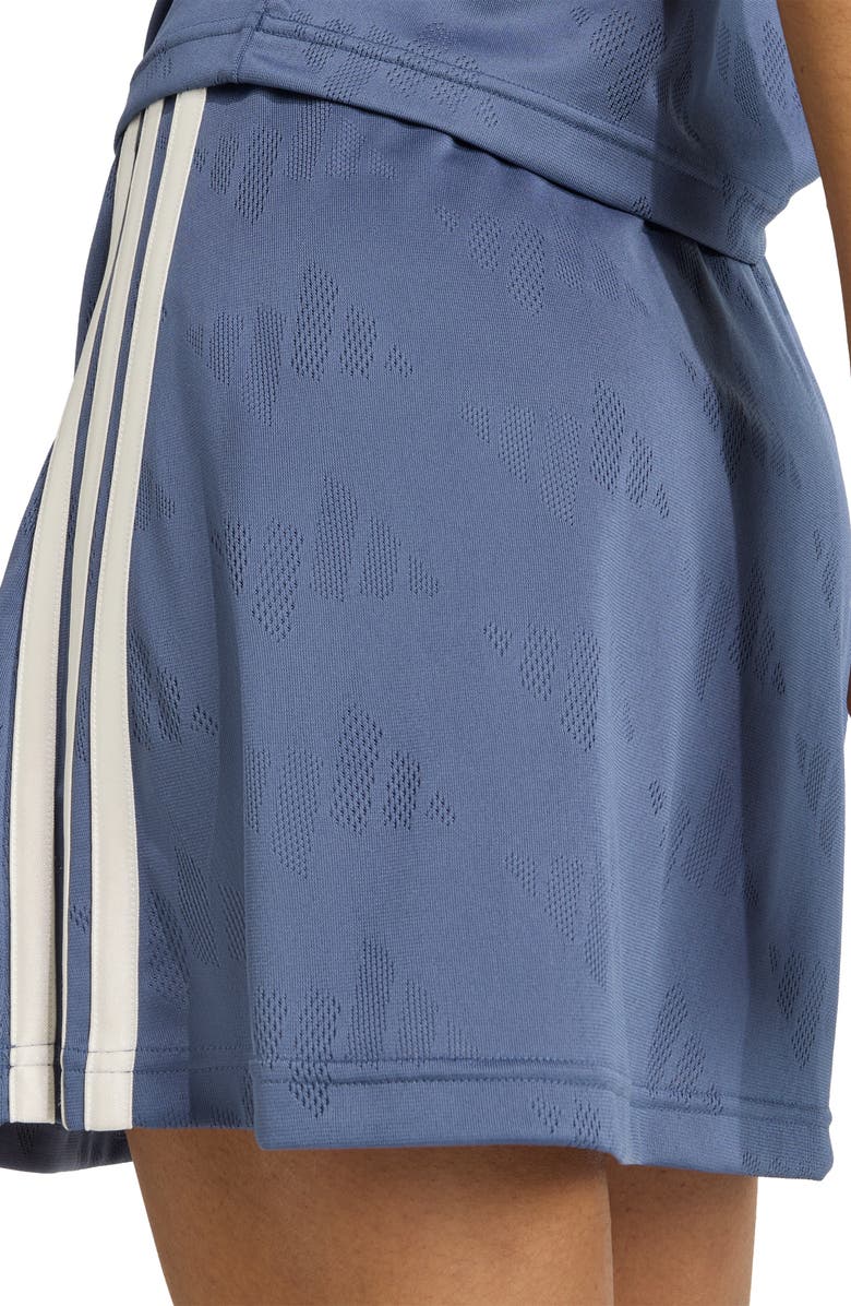 adidas Stadium 3-Stripes Jacquard Tennis Skort, Alternate, color, Preloved Ink/ Off White