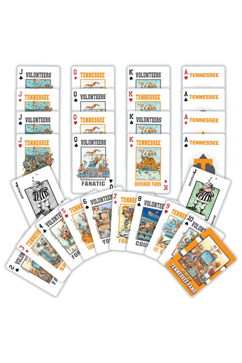 Tennessee Fan Deck Playing Cards, Alternate, color, Multicolor