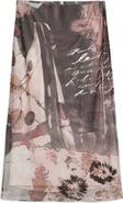 Desigual Print Midi Skirt