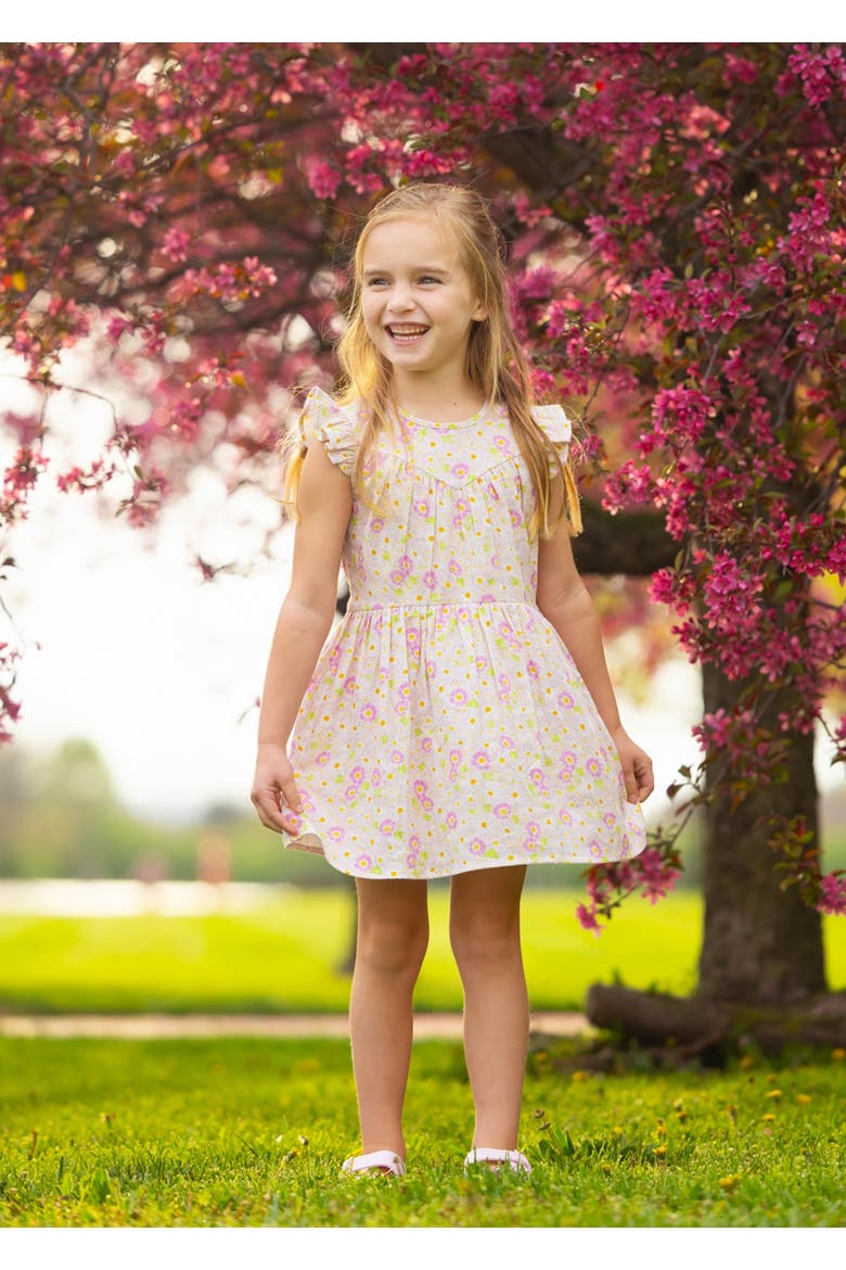 Sweet Melody Short Flutter Sleeve Dress, Alternate, color, Purple