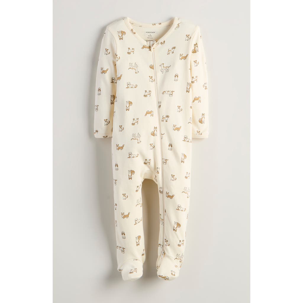 Nordstrom Print Cotton Footie Romper