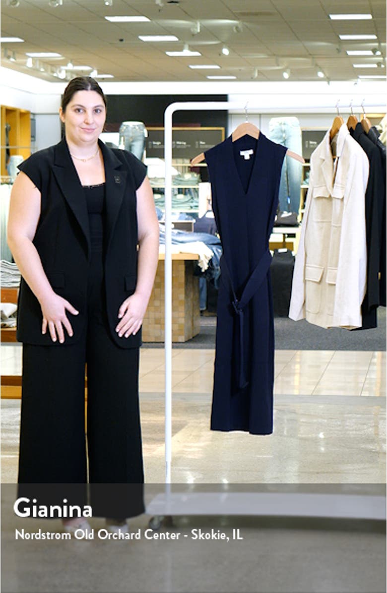 Ella Belted Sleeveless Sweater Dress, sales video thumbnail