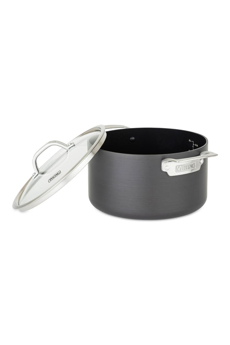 Hard Anodized Nonstick 6-Quart Dutch Oven With Lid, Alternate, color, DARK GREY