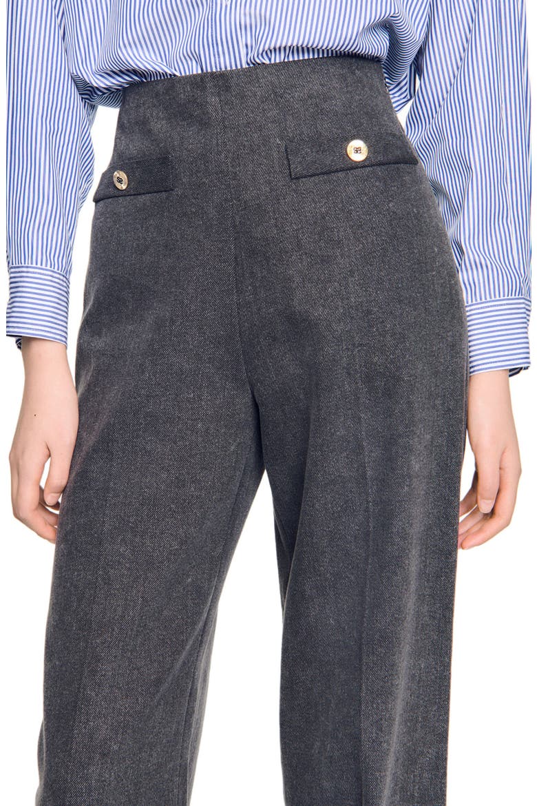 High-rise jeans, Alternate, color, Grey