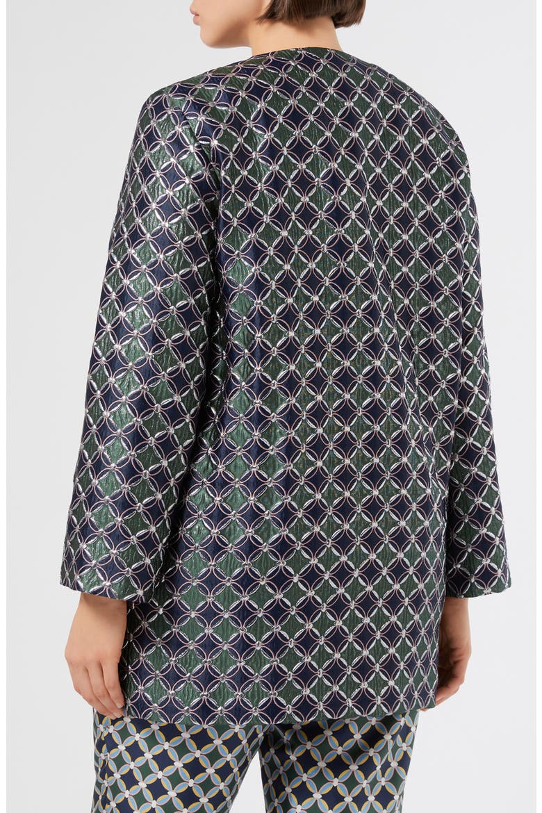 Dinda Geometric Jacquard Jacket, Alternate, color, MIDNIGHT BLUE