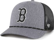 '47 Men's '47 Charcoal Boston Red Sox Carbon Rope Trucker Adjustable Hat