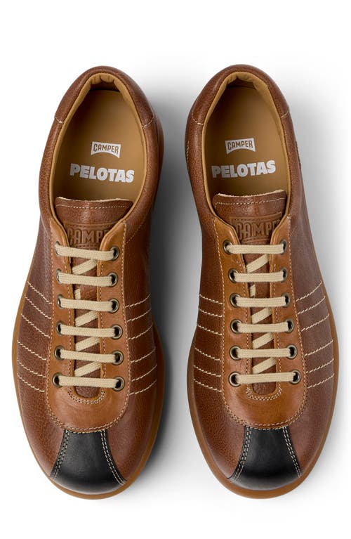 Camper Pelotas Ariel Low Top Sneaker In Medium Brown