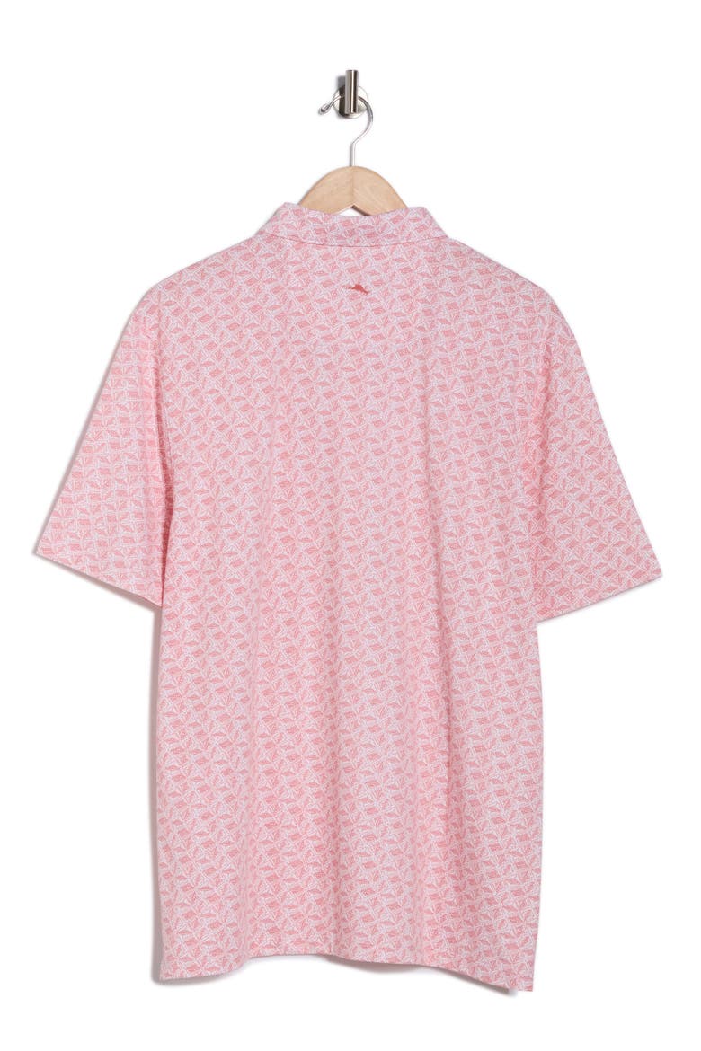 San Rio Twill Sea Flower Knit Polo, Alternate, color, RED GINGER